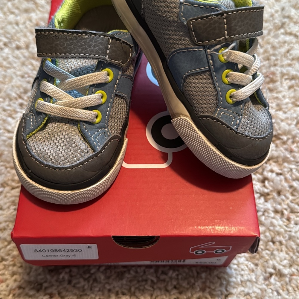 See Kai Run Conner Gray Kids Sneakers